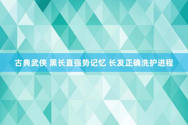 古典武侠 黑长直强势记忆 长发正确洗护进程