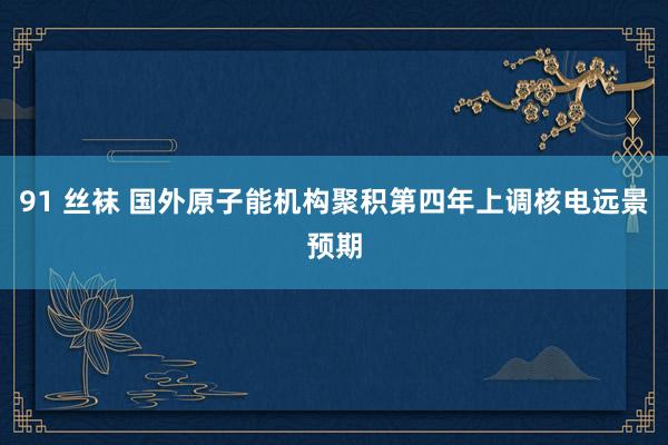 91 丝袜 国外原子能机构聚积第四年上调核电远景预期