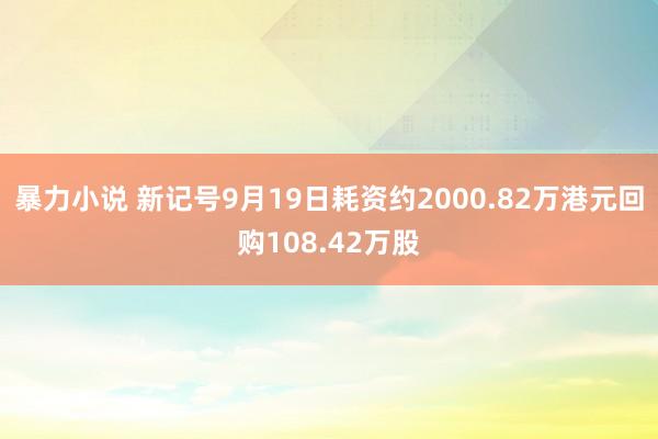 暴力小说 新记号9月19日耗资约2000.82万港元回购108.42万股