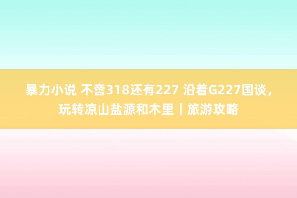 暴力小说 不啻318还有227 沿着G227国谈，玩转凉山盐源和木里｜旅游攻略