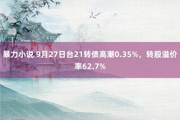 暴力小说 9月27日台21转债高潮0.35%，转股溢价率62.7%