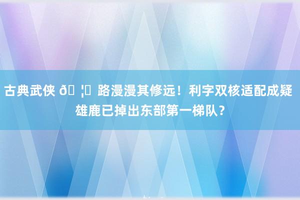 古典武侠 🦌路漫漫其修远！利字双核适配成疑 雄鹿已掉出东部第一梯队？