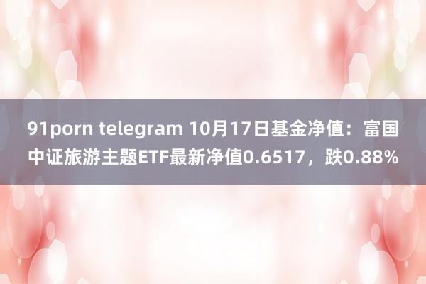 91porn telegram 10月17日基金净值：富国中证旅游主题ETF最新净值0.6517，跌0.88%