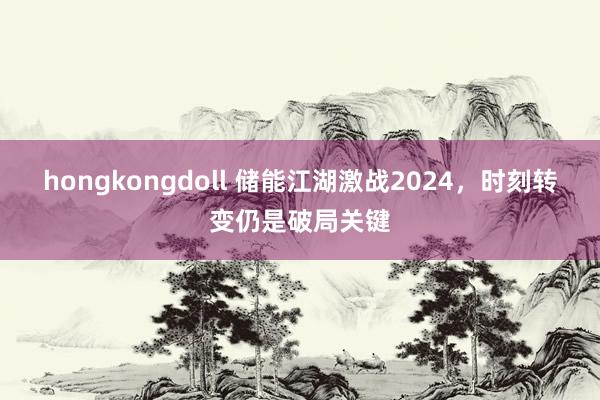 hongkongdoll 储能江湖激战2024，时刻转变仍是破局关键