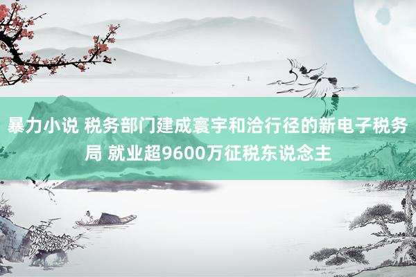 暴力小说 税务部门建成寰宇和洽行径的新电子税务局 就业超9600万征税东说念主