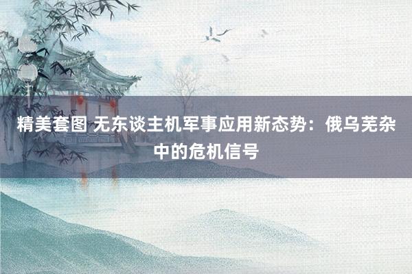 精美套图 无东谈主机军事应用新态势：俄乌芜杂中的危机信号