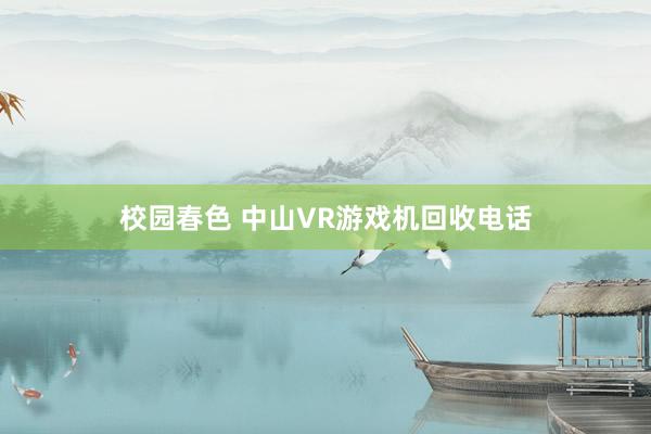 校园春色 中山VR游戏机回收电话