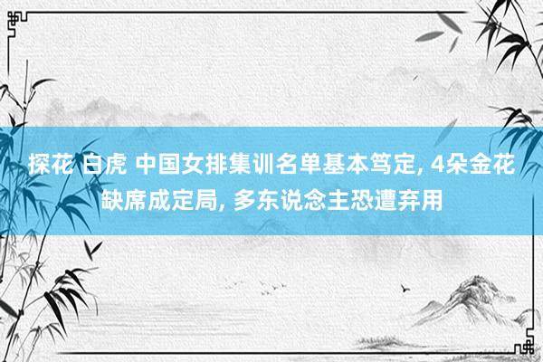 探花 白虎 中国女排集训名单基本笃定， 4朵金花缺席成定局， 多东说念主恐遭弃用