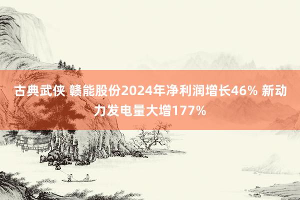 古典武侠 赣能股份2024年净利润增长46% 新动力发电量大增177%